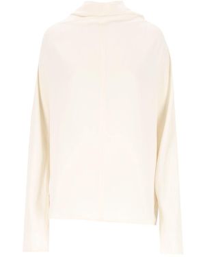 TOTEME Cowl Neck Blouse - White