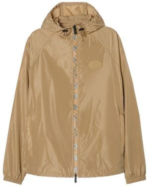 Burberry Clapton Nylon Blouson Jacket - Natural