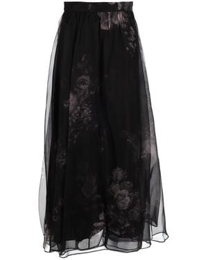 Zimmermann Hypnotic Maxi Skirt Silk - Black
