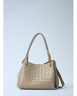 Bottega Veneta Small Parachute Shoulder Bag - Blue