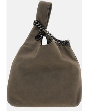 Stella McCartney Falabella Wristlet Bag Alter Suede - Gray