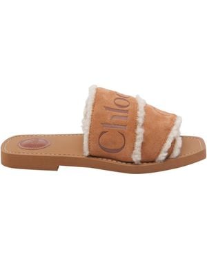 Chloé Woody Sandals - Brown