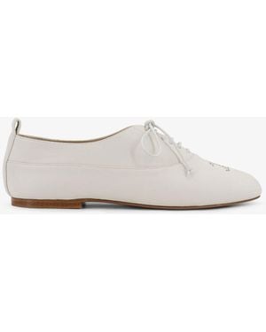 【美品】CELINE フラットシューズ(訳あり) Leather Lace Up Celine Derby Women Shoes CELINE セリーヌ レース