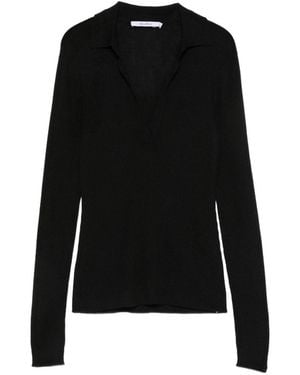 Max Mara Cashmere Polo Shirt - Black