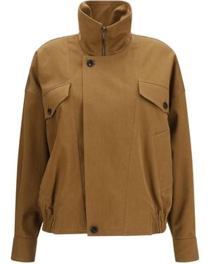 Saint Laurent Cotton Serge Jacket - Brown