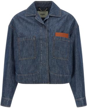 Fendi Chambray Denim Jacket - Blue