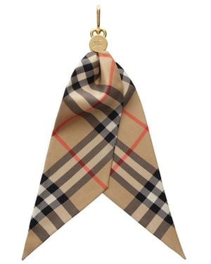 Burberry Scarf Charm Silk - Brown