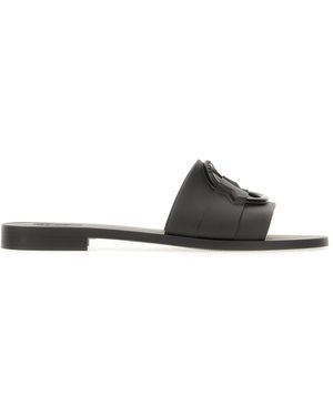 Moncler Shoes Slippers - Black