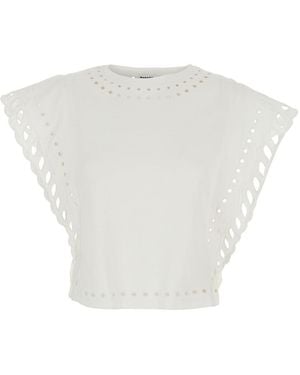 Isabel Marant Classic Round Neck T-Shirt With Lightweight Fabric - White