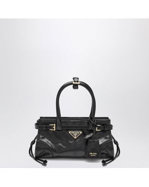 Prada Bonnie Mini Calf Leather Handbag - Black