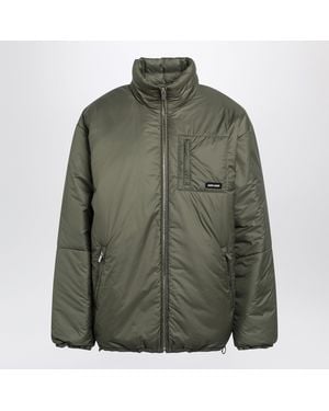 Miu Miu Military Ripstop Mid-Length Down Jacket - Green
