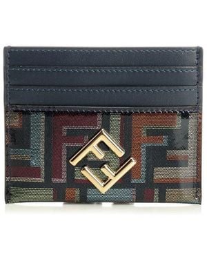Fendi Flat Card Holder - Blue