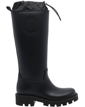 Moncler Kickstream High Rain Boots - Black