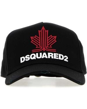 DSquared² Dsquared Gabardine Baseball Cap - Black