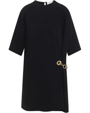 Celine Viscose Midi Dress - Black