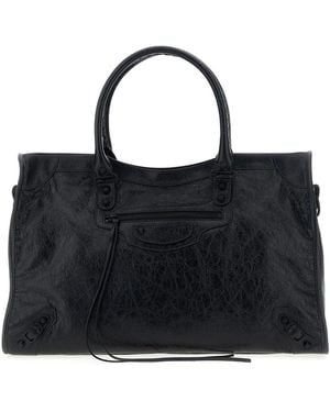 Balenciaga 'Le City Bag L' Handbag - Black