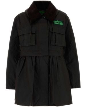 BARBOUR X GANNI Dark Cotton Jacket - Black