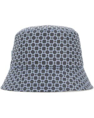Prada Printed Re-Nylon Bucket Hat - White