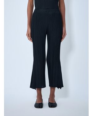 Pleats Please Issey Miyake Warp Pleated Pants in White | Lyst