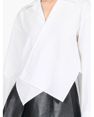 Loewe Cotton Asymmetric Shirt - White
