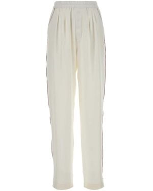 Tom Ford Silk Pajamas Pant - White