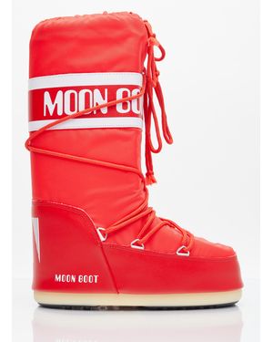 Moon Boot Icon Snow Boots - Red
