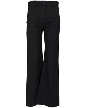 Acne Studios Pinstriped Pants - Black