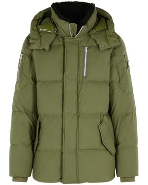 Moose Knuckles 'Everest 3Q' Nylon And Cotton Down Jacket - Green