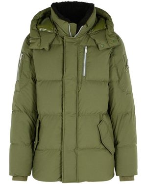 Moose Knuckles 'Everest 3Q' Nylon And Cotton Down Jacket - Green