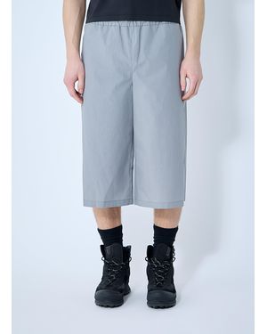 Rier Waxed Bermuda Shorts in Gray for Men | Lyst