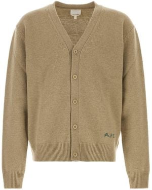 A.P.C. V Neck Cardigans - Natural