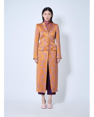 Dries Van Noten Embroidered Coat - White