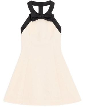 Valentino Dress Halter Neckline - Natural