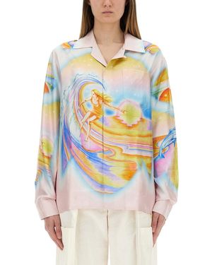 CASABLANCA "Psychedelic Nirvana" Shirt - Gray