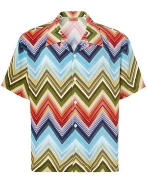 Missoni Zigzag Pattern Shirt - Blue