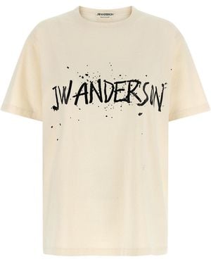 JW Anderson J.W.Anderson 'Circular' T-Shirt - Natural