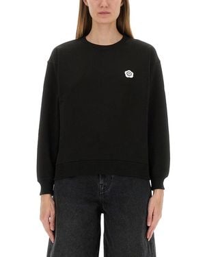 KENZO Embroidered Sweatshirt "Boke Flower 2.0" - Black