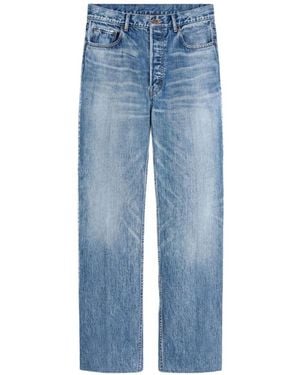 Celine Cotton Boyfriend Jeans - Blue
