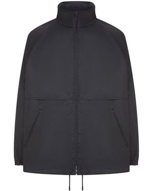 Saint Laurent Technical Fabric Wind Jacket - Blue