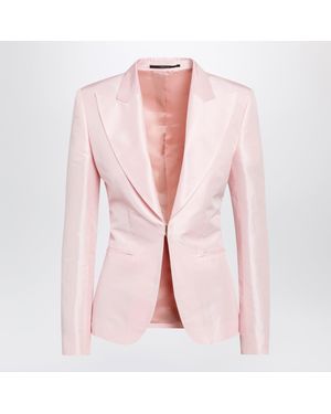 Gucci Silk Faille Jacket - Pink