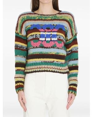 Celine Crew Neck Sweater - Green