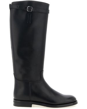 Church's Calfskin Over The Knee Shoe - Black