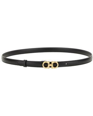 Ferragamo Gancini Buckle Belt - Black
