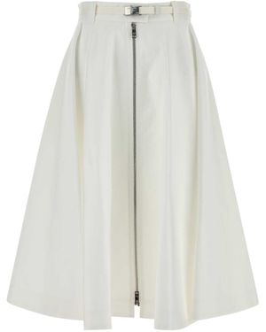 Prada Twill Skirt - White