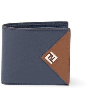 Fendi Bi-Fold Wallet - Blue
