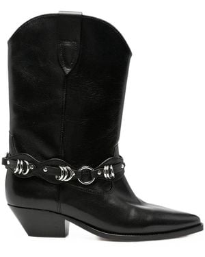 Isabel Marant Stivaletti "Duerto" Con Anelli - Black
