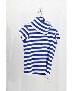Celine High Neck Top - Blue