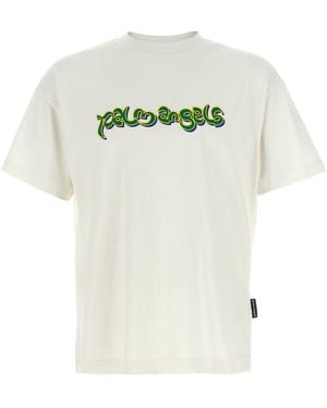 Palm Angels Cotton T-Shirt - White
