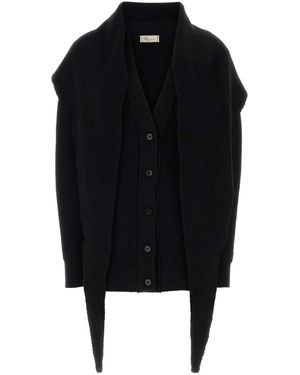 Blumarine Wool Cardigan - Black