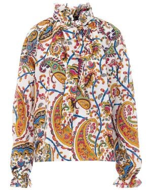 Etro Floral Paisley Motif Shirt - White